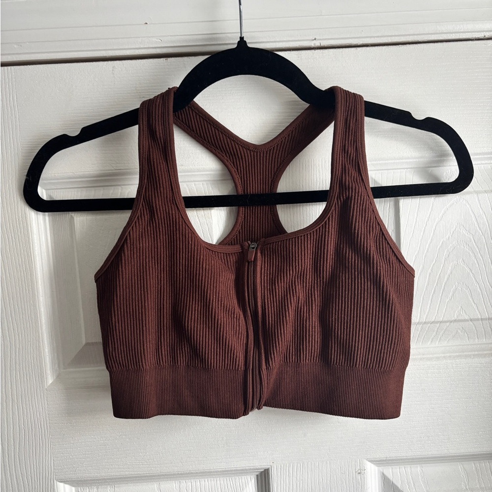 Fabletics Brown Sports Bra